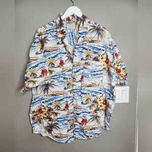 Crossings mens Hawaiian button up shirt
